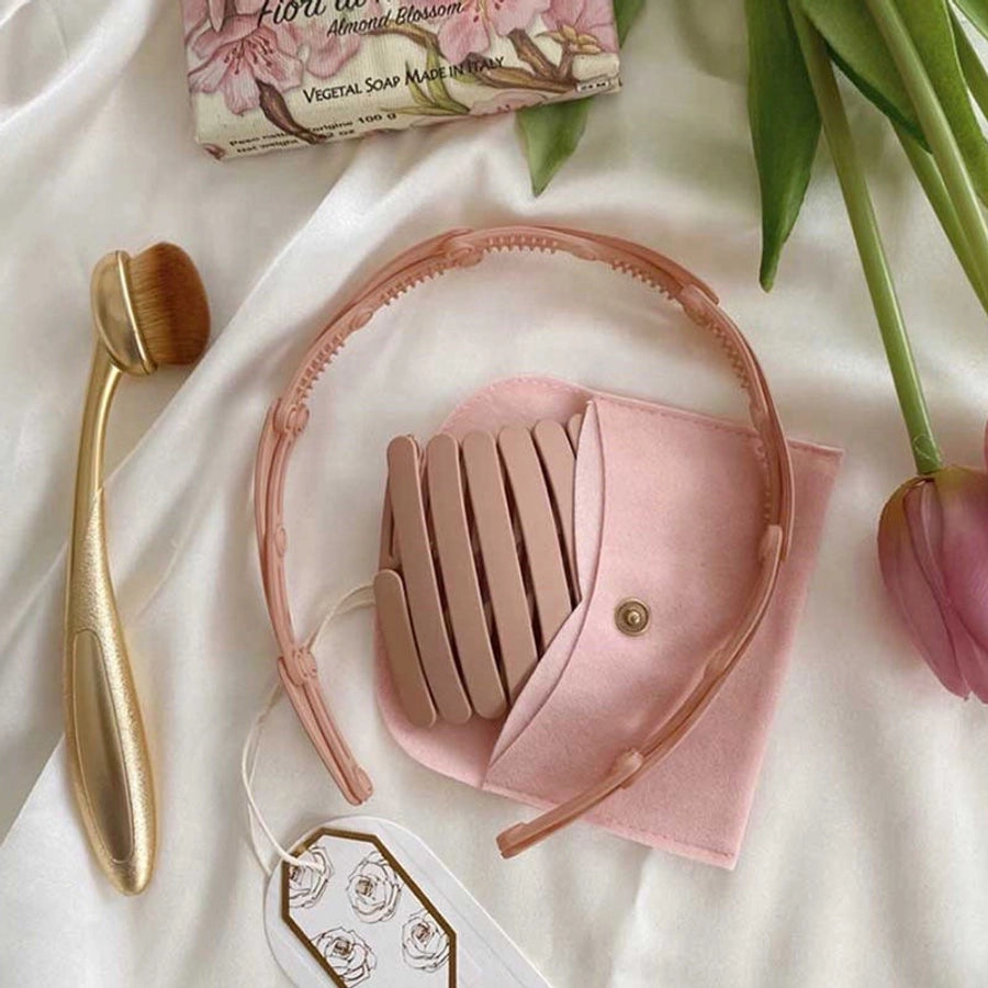 Women's Sweet Shiny Flower Arylic Inlay Rhinestones Pearl Hair Band