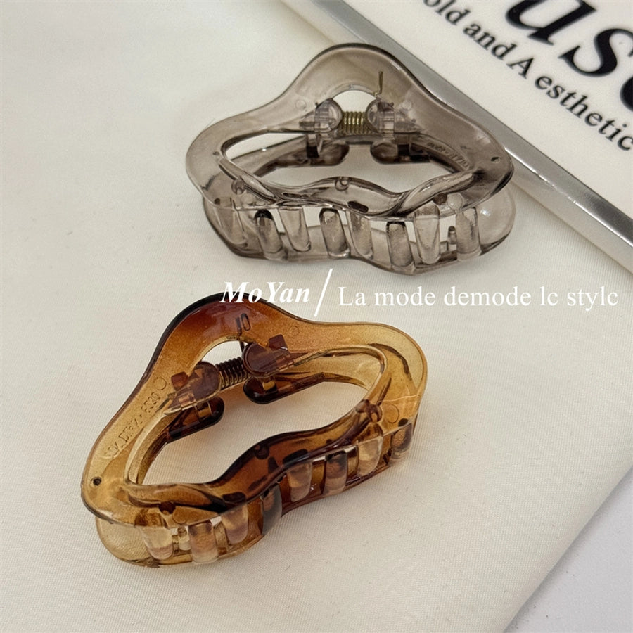 Women's Simple Style Solid Color Plastic Resin Hair Claws