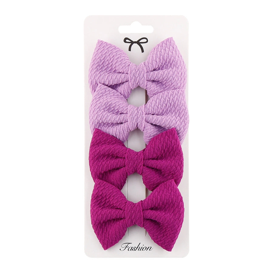 girl's simple style bow knot cloth braid hair band