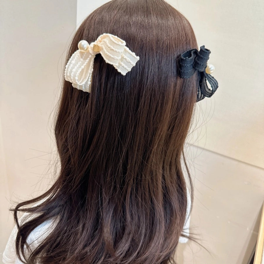 Women's Sweet Bow Knot Cloth Hair Clip
