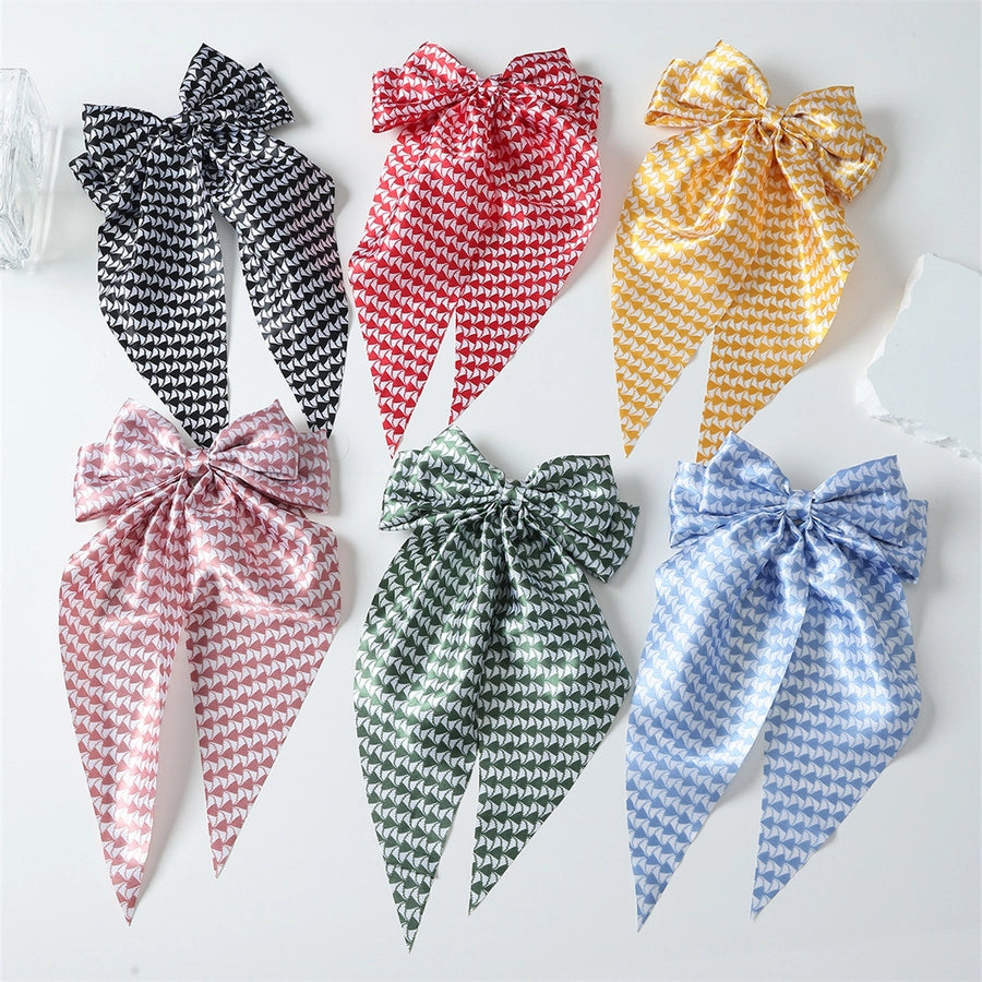 Women's Elegant Streetwear Bow Knot Cloth Hair Clip