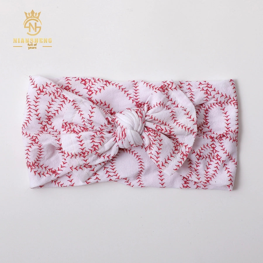 New  children's headdress jacquard soft hair tie bow hair band baby newborn headband baby hair band