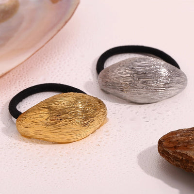 Women's IG Style Retro Geometric Solid Color 304 Stainless Steel Plating Hair Tie