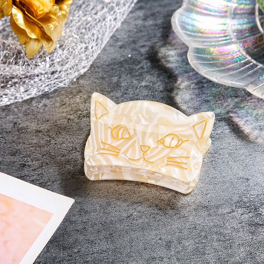 cute cat arylic handmade hair claws 1 piece