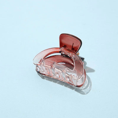 Gradient Small Grab Clip Small Disc Hairpin Environmentally Friendly Acetic Acid Shark Clip Transparent Oval Hair Grab Children's Clip