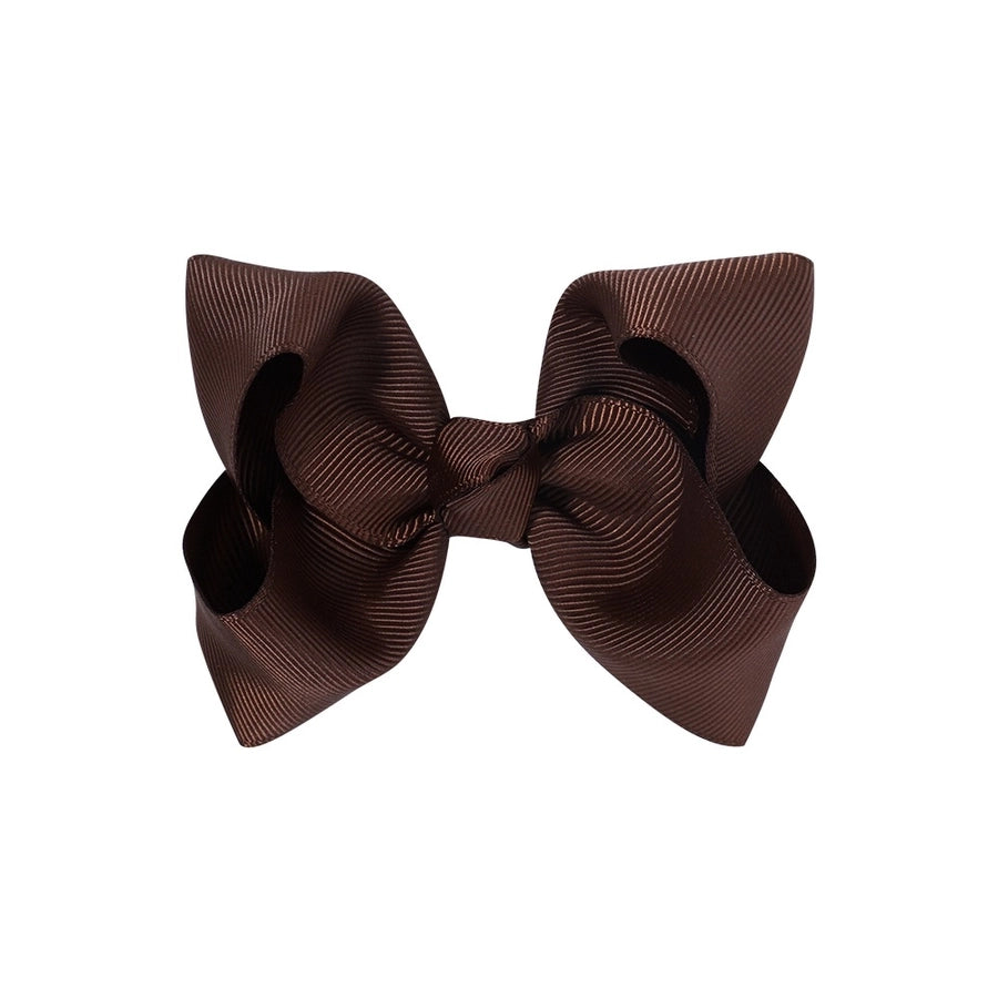 fashion bow knot polyester rib hair clip