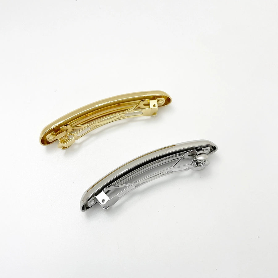 Women's Casual Solid Color Rectangle Alloy Hair Clip
