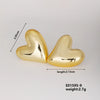 1 Pair Basic Classic Style Geometric Star Heart Shape Irregular CCB K Gold Plated Stud Earrings