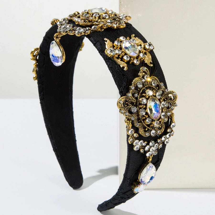 Women's Casual Vacation Classic Style Geometric Alloy Glass Hair Band