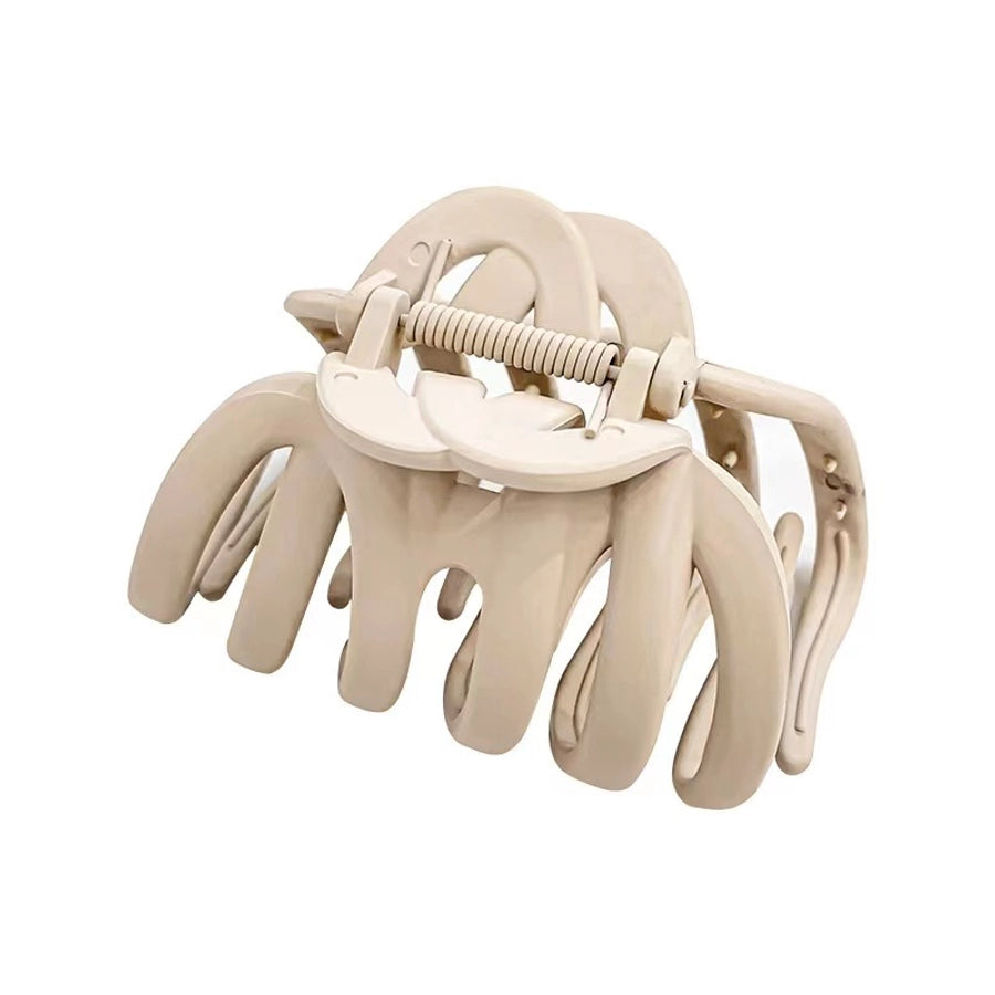 simple style solid color plastic hair claws