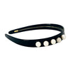 Women's Fairy Style Elegant Preppy Style Round Acetic acid sheets Inlay Rhinestones Pearl Hair Band