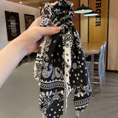 new spring and summer streamer fashion hair ring fabric headdress