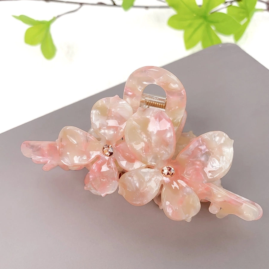 Women's Sweet Color Block Acetic acid sheets Hair Clip