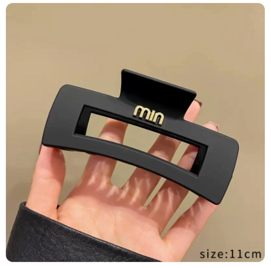 fashion flower metal plating artificial rhinestones hair claws 1 piece