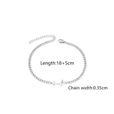 Classic Style Letter 201 Stainless Steel 304 Stainless Steel Bracelets In Bulk
