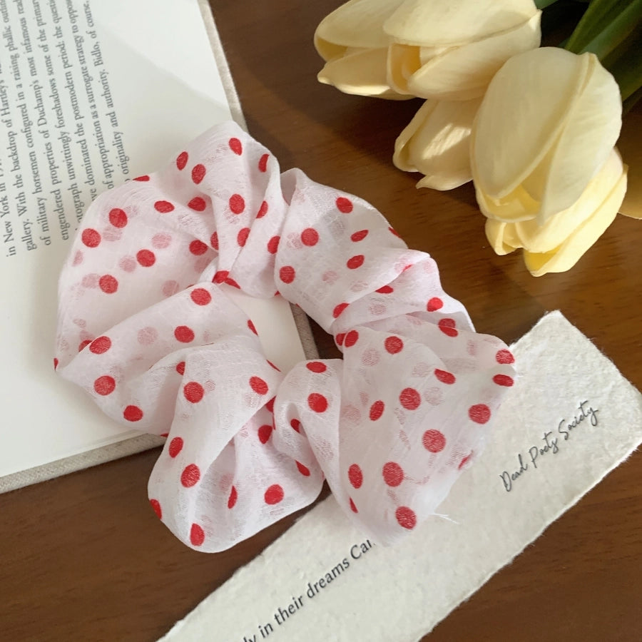 Women's Korean Style IG Style Ditsy Floral Polka Dots Hair Tie