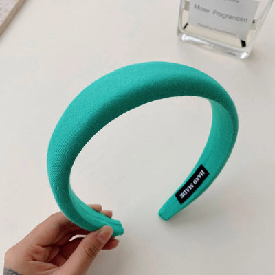 fashion solid color cloth handmade hair band 1 piece