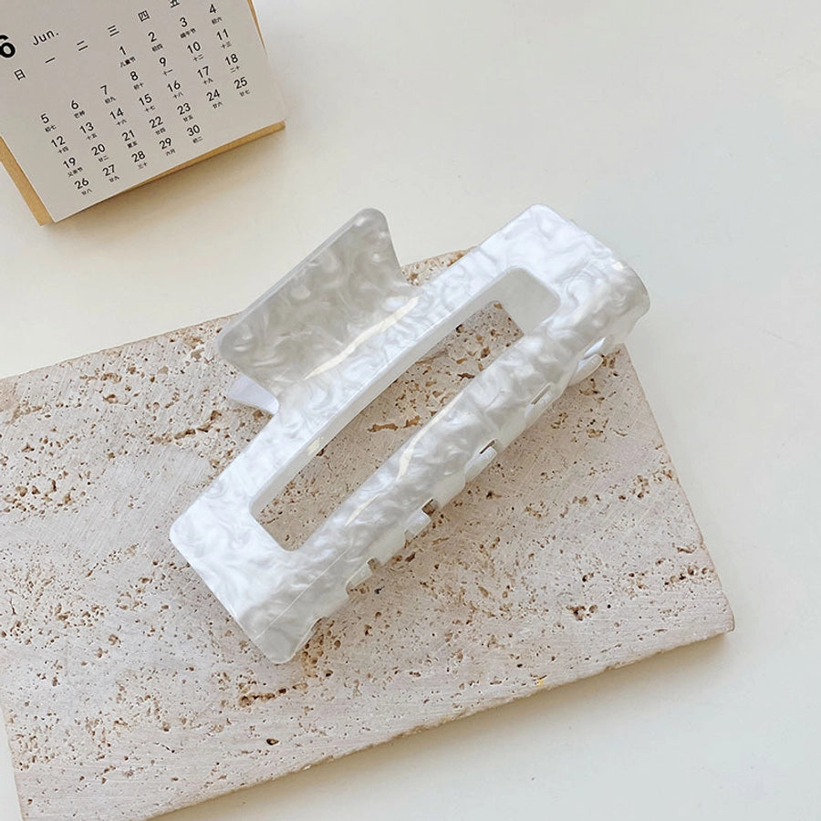 women's sweet solid color flowers plastic/resin headwear stoving varnish hair claws