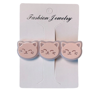 Women's Cartoon Style Cat Acetic acid sheets Hair Clip