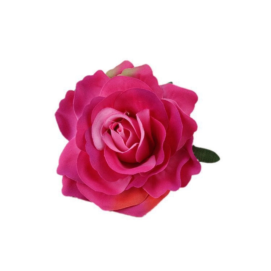 bohemian plaid flower cloth hair clip 1 piece