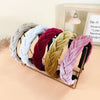 fashion solid color velvet hair band 1 piece
