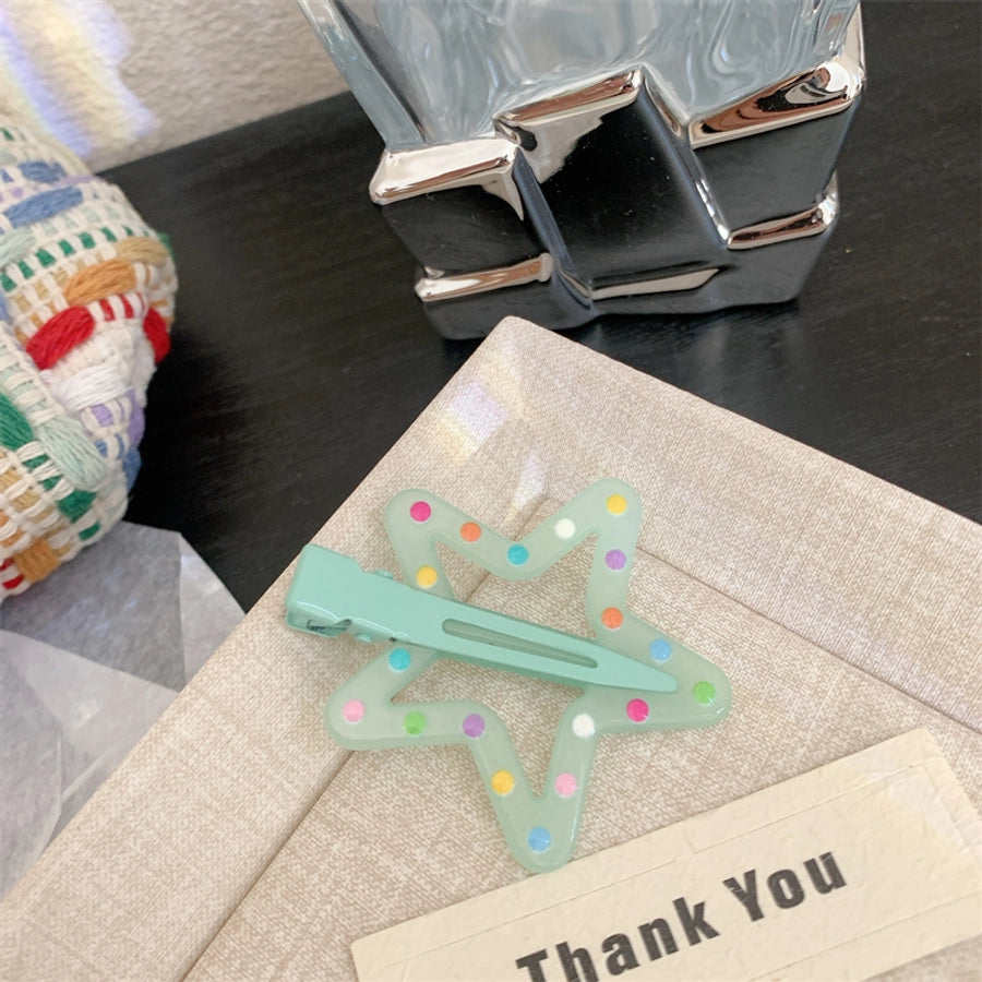 Women's Korean Style Star Resin Hair Clip
