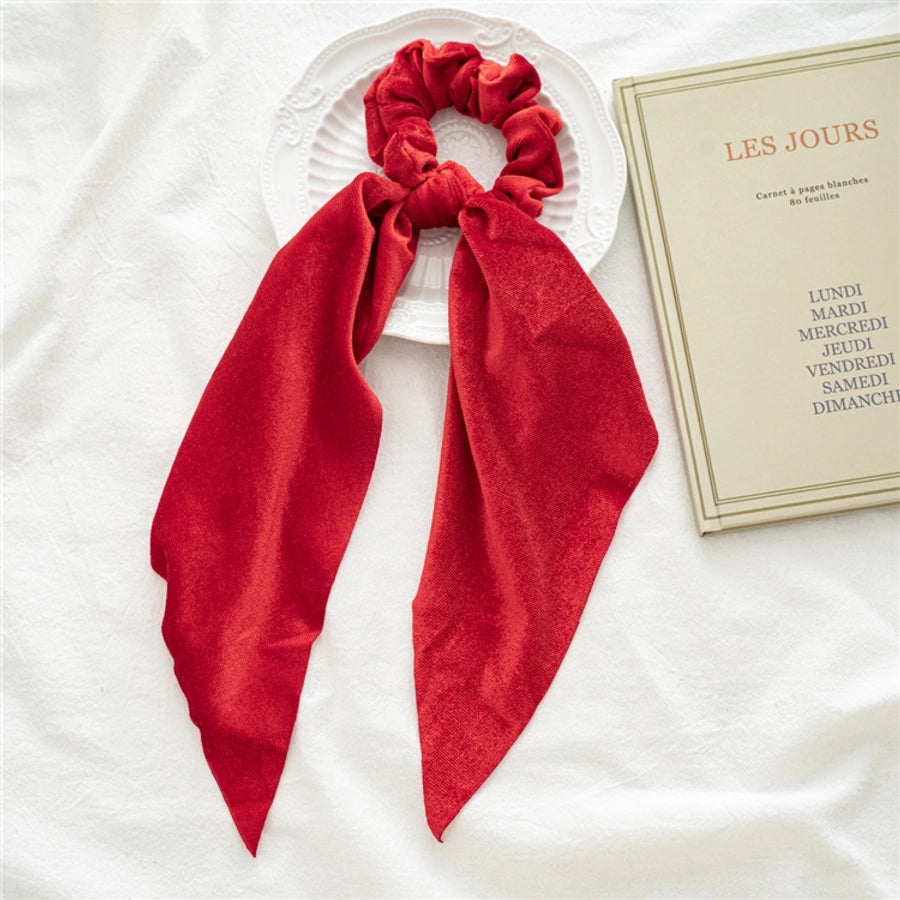 Women's Simple Style Classic Style Solid Color Flannel Hair Tie