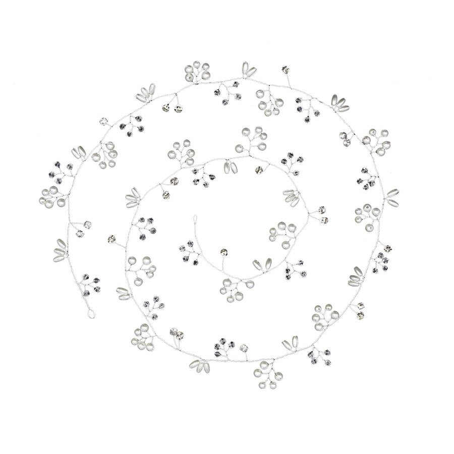 brides lengthened bridal handmade pearl hairband wedding accessories