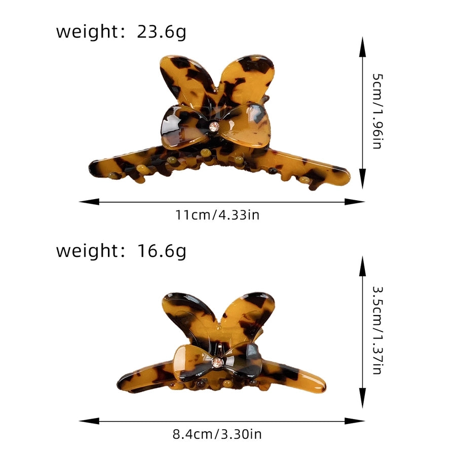 Women's Sweet Simple Style Bow Knot Acetic acid sheets Inlay Rhinestones Hair Claws