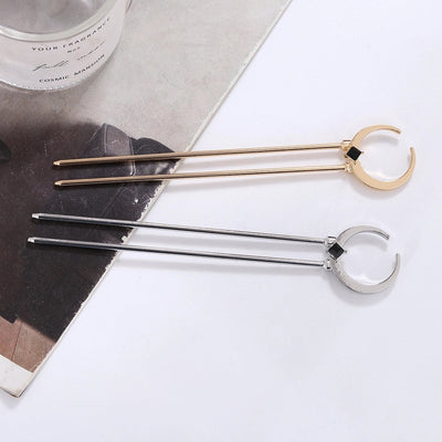 women's elegant streetwear u shape metal hairpin