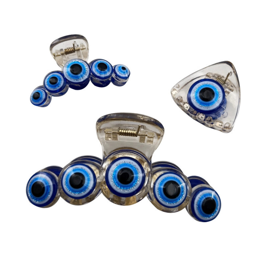 women's retro devil's eye plastic resin hair claws
