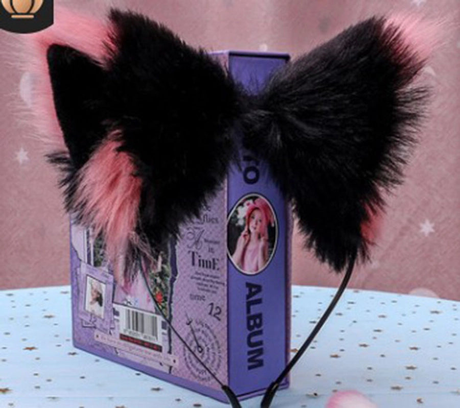 Women's Cute Ear Plush Handmade Hair Band