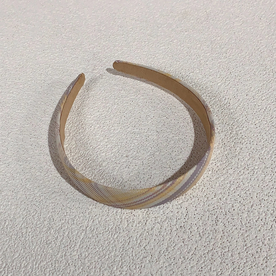 simple style plaid cloth hair band 1 piece