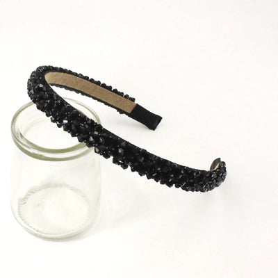 four-row crystal hair hoop korean wide-brimmed rhinestone headband