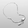Simple Style Classic Style Paper Clip 304 Stainless Steel Paperclip Chain Bracelets In Bulk