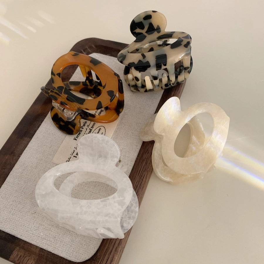 Women's Elegant Streetwear Geometric Acetic acid sheets Hair Claws