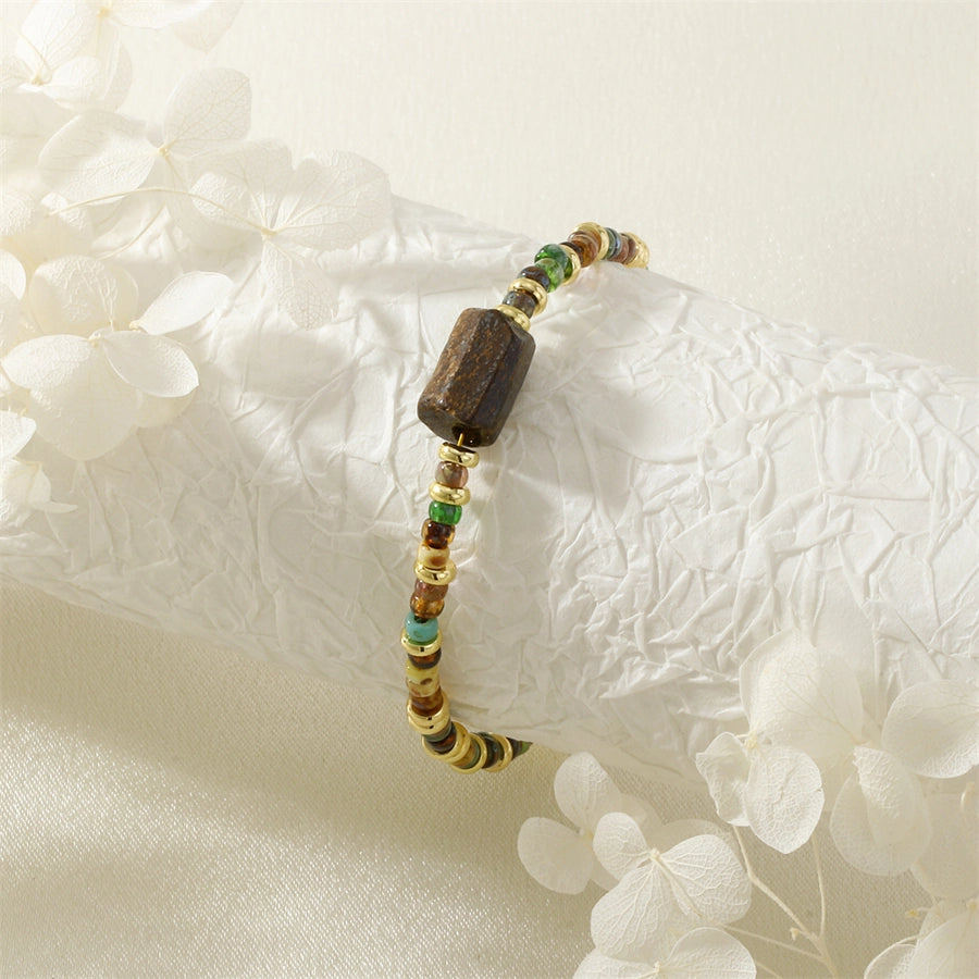 Copper Beaded Round Copper Bracelets