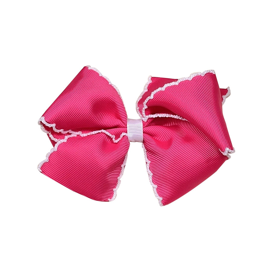 Girl'S Sweet Bow Knot Cloth Woven Belt Hair Clip
