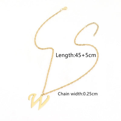 Jewelry Elegant Simple Style Classic Style Letter 201 Stainless Steel 304 Stainless Steel Pendant Necklace