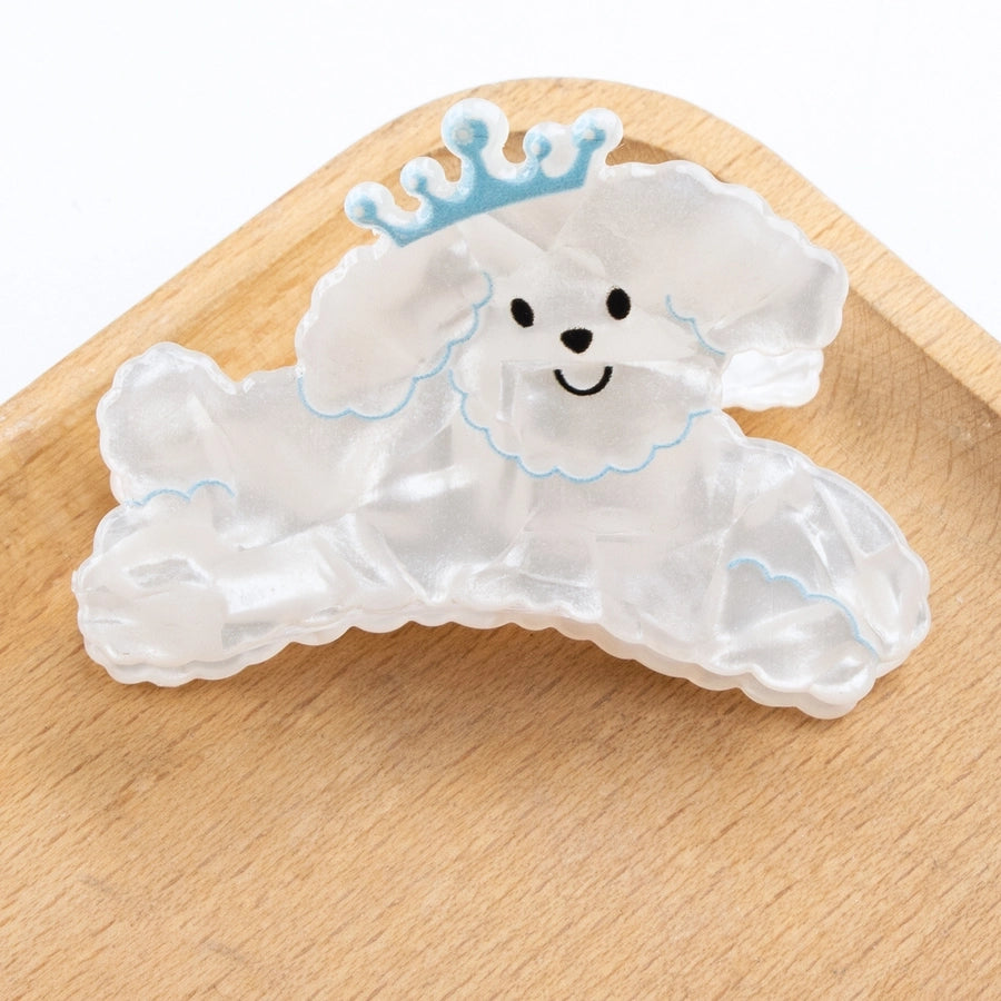 simple style dog crown pvc hair claws 1 piece