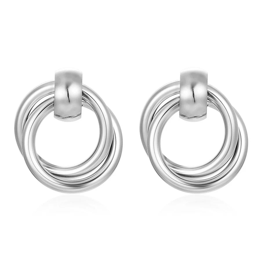 1 Pair Simple Style Geometric 304 Stainless Steel Ear Studs
