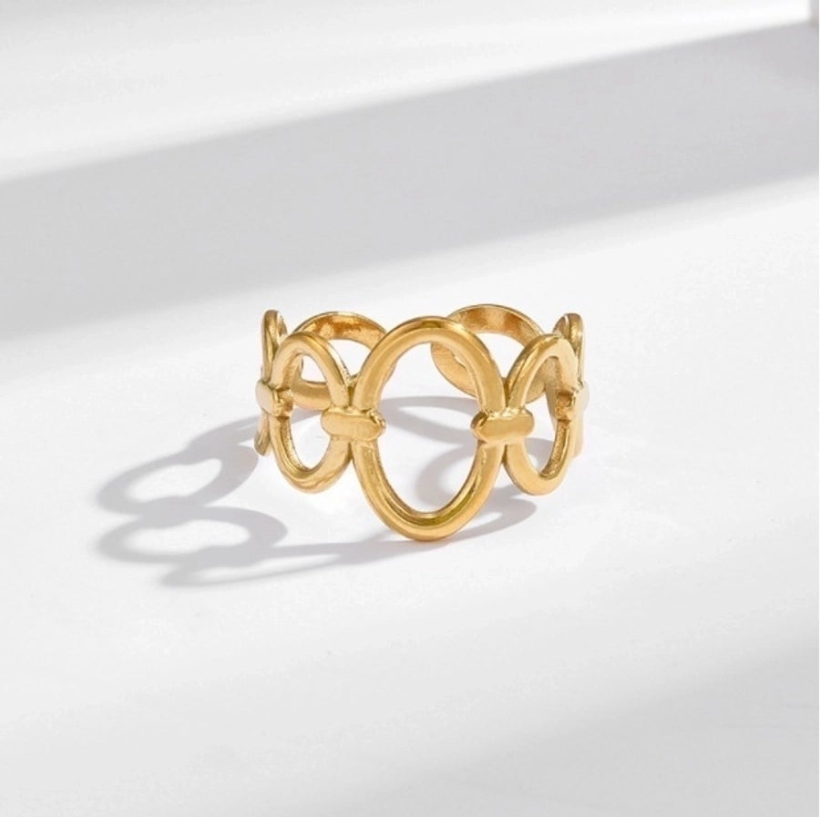 Jewelry Sweet Bow Knot Titanium Steel Plating Rings