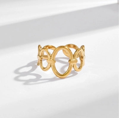 Jewelry Sweet Bow Knot Titanium Steel Plating Rings