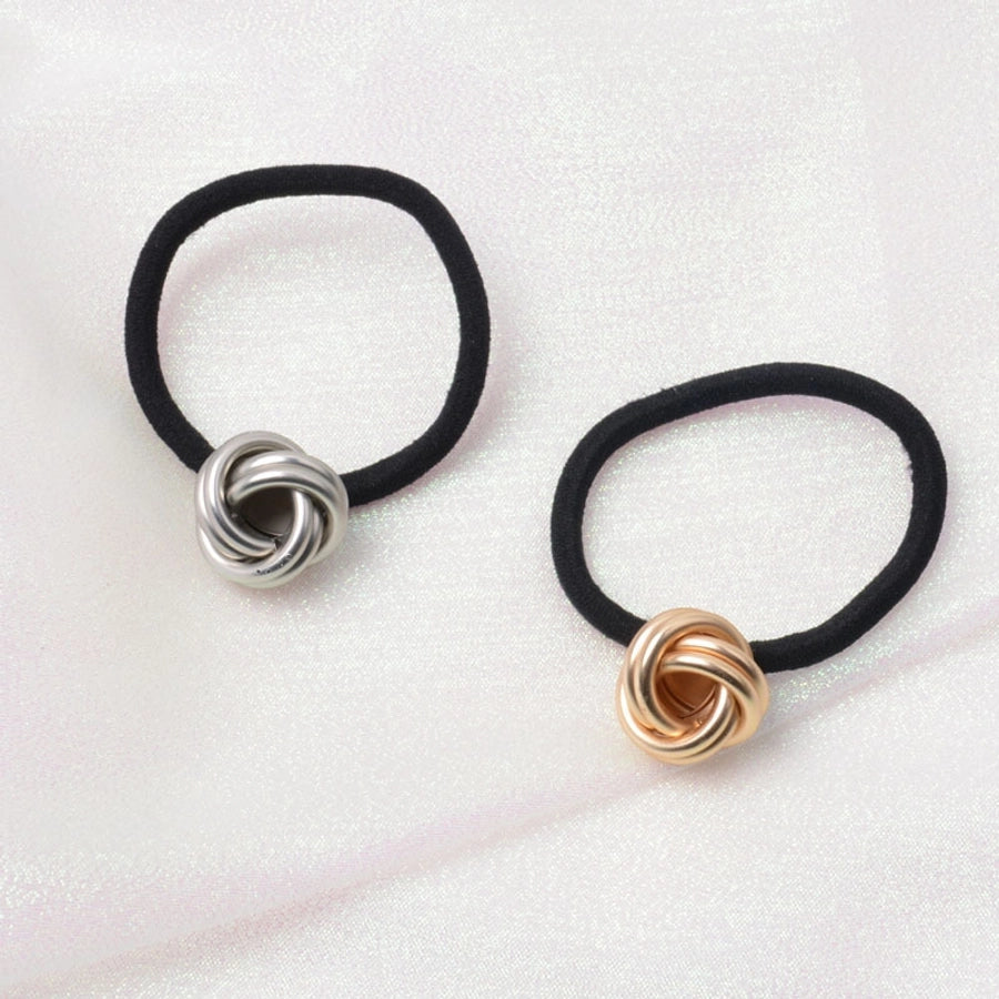 Women's Simple Style Color Block Alloy Plating Hair Tie