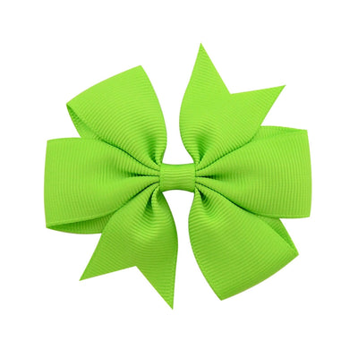 fashion solid color bow knot cloth hair clip 1 piece