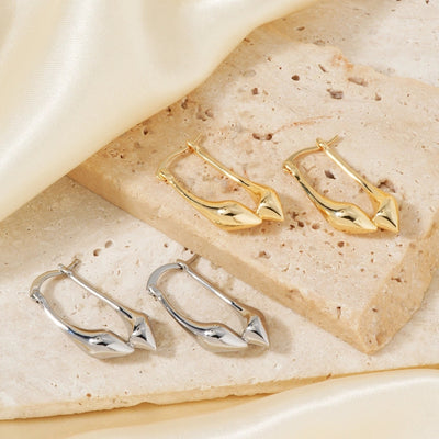 1 Pair Elegant Glam Shiny Cat Inlay Copper Zircon K Gold Plated Rhodium Plated Earrings