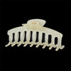 solid color jelly frosted hollow out hair clip