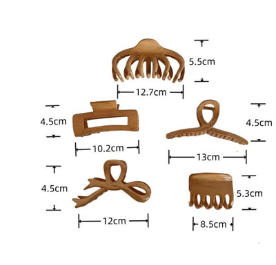 women's vintage style bow knot rectangle hair claws