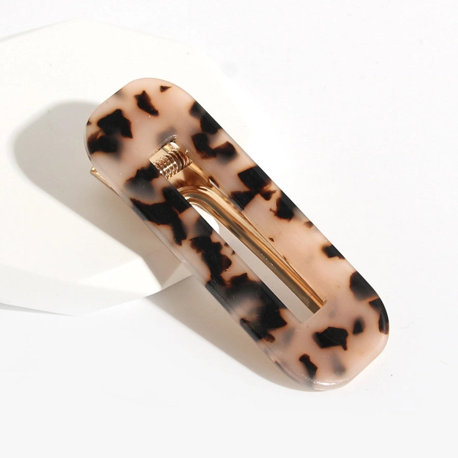 fashion geometric arylic stoving varnish hair clip 1 piece