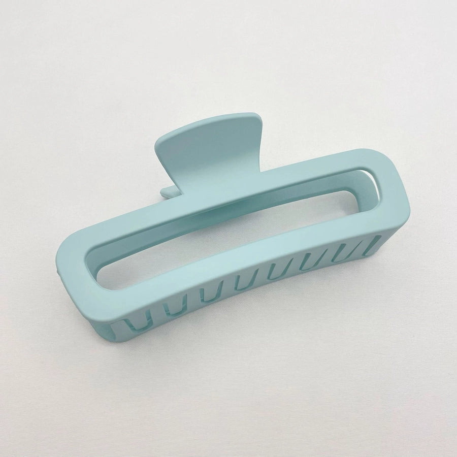 Simple square frosted rubber paint clip large small size back head high horsetail shark clip hair accessories hair clip